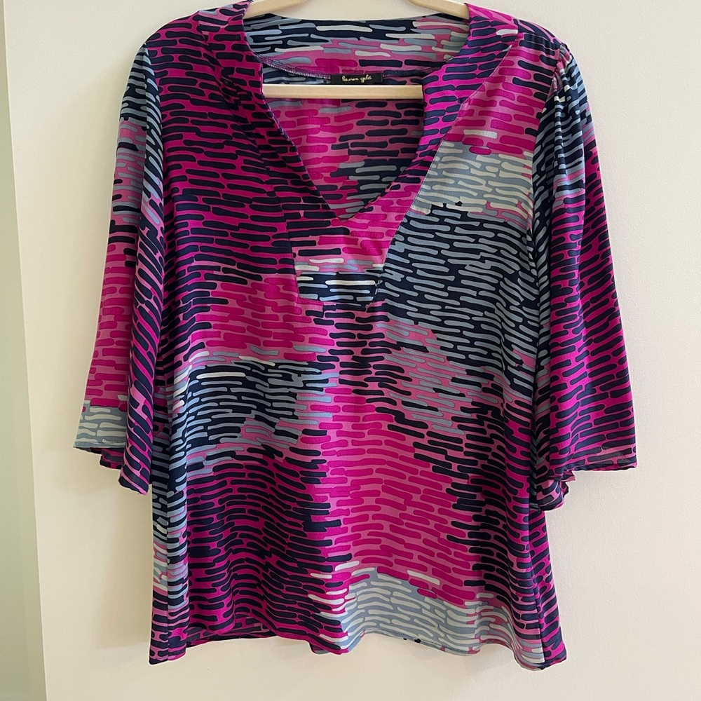 Vibrant Pink and Blue Tunic